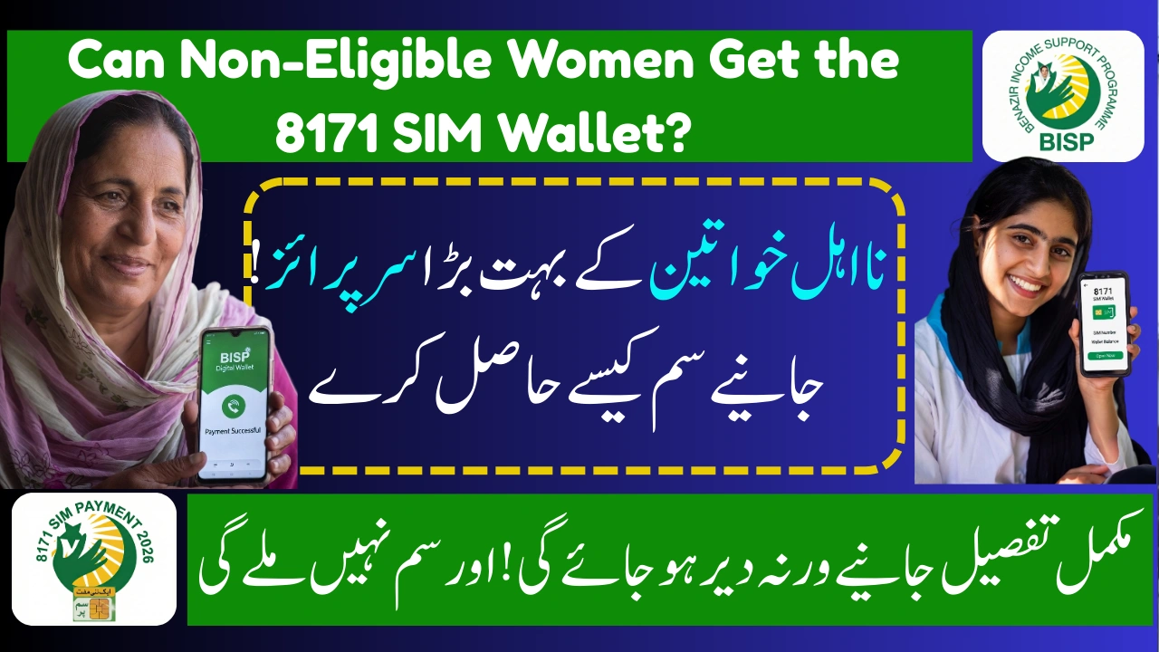 Can Non-Eligible Women Get the 8171 SIM Wallet BISP Social Protection Wallet Explained